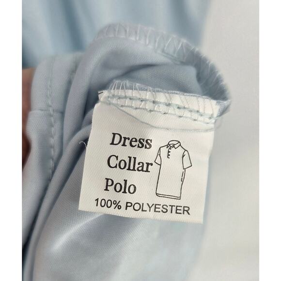 NWOT Collars and Co The Dress Collar Polo Short Sleeve Blue Size XL - Picture 5 of 7